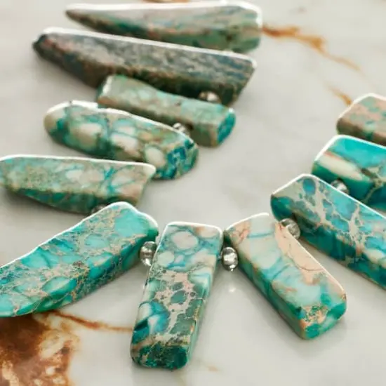Aqua Jasper Stick Beads, 25mm by Bead Landing&trade; Sedona {3}