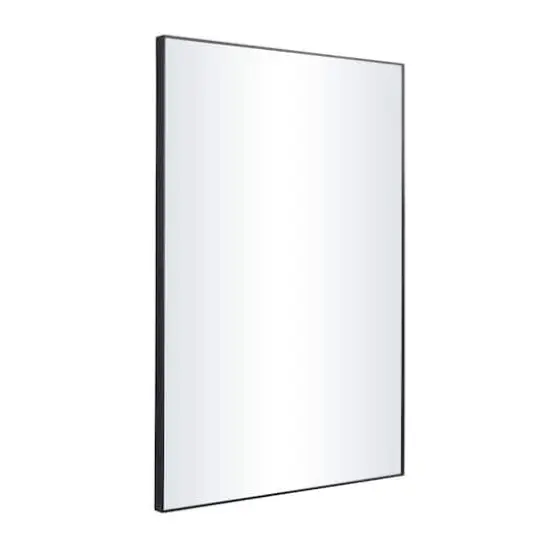 Black Contemporary Wall Mirror, 24" x 1" x 36" {3}
