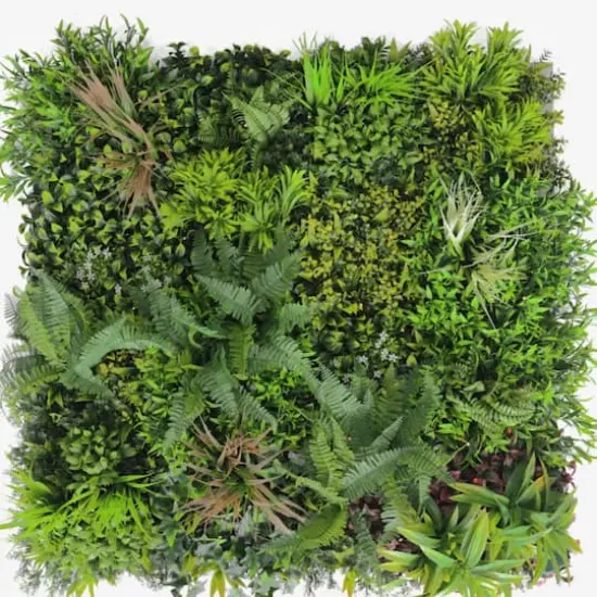 GreenSmart Dekor 40" Bali with LED lights Faux Green Plant Wall {1}