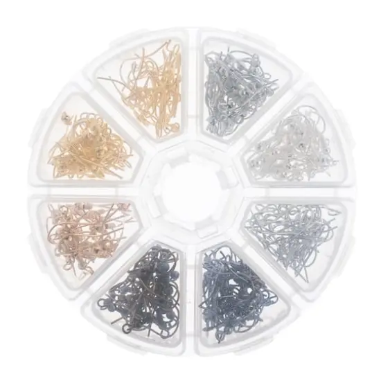 John Bead Earwires Assortment Round 8 Slot Jewelry Making Kit, 240ct. {3}