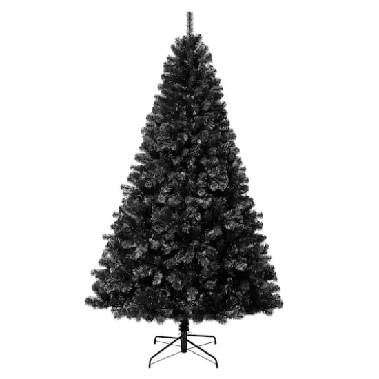 7.5 ft. Unlit Black Color Pop Artificial Tree {1}