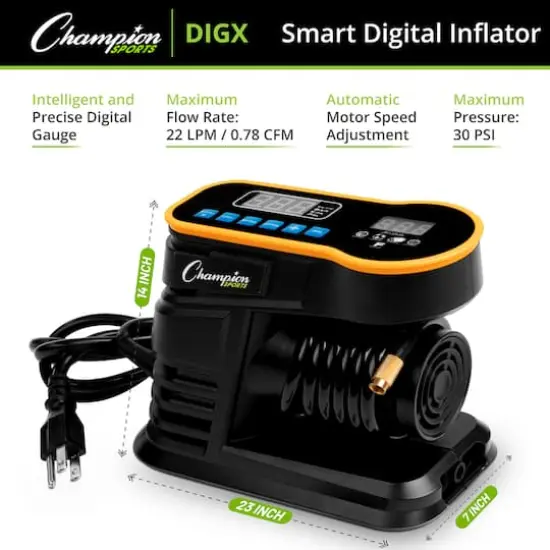 Champion Sports Smart Digital Inflator {7}