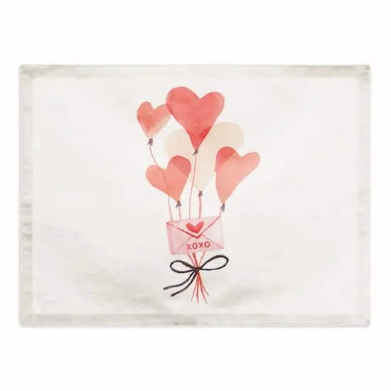 Valentine's Balloon Note Placemat {1}