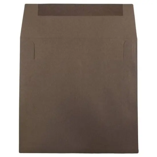 JAM Paper 8.5" x 8.5" Square Premium Invitation Envelopes, 25ct. Chocolate Brown {4}