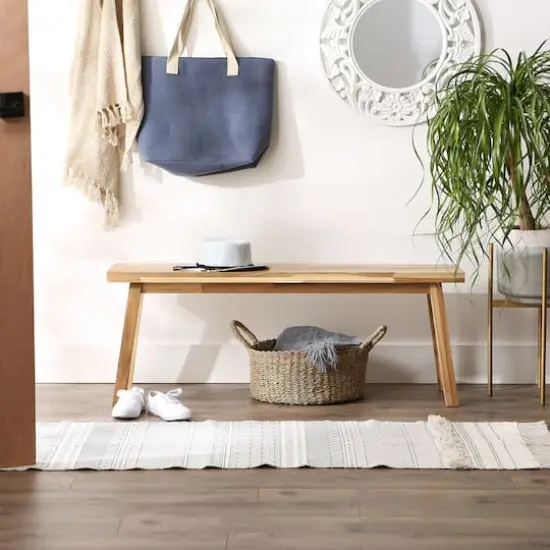 DII&reg; Hand-Loomed Shag Rug Runner, 2ft. x 3" x 6ft. Gray/Off White {6}