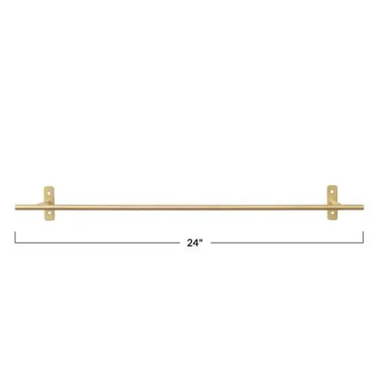 Hello Honey&reg; Matte Brass Finish Modern Metal Hanging Bar {8}
