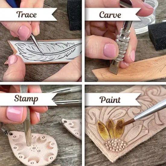 ArtSkills&reg; 8 Project Leather Working Kit for Beginners {5}