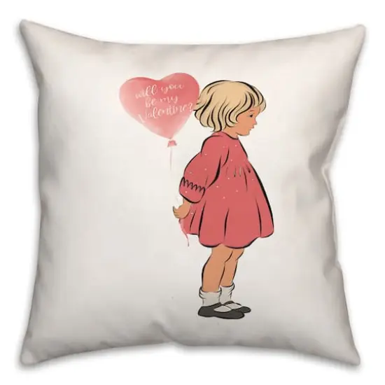 Be My Valentine 18" x 18" Throw Pillow {1}