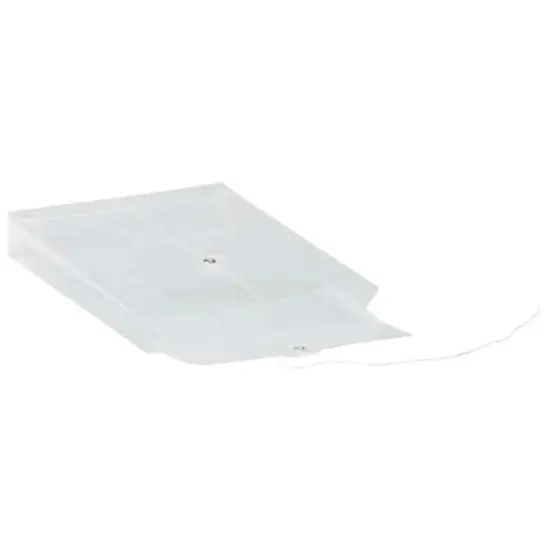 JAM Paper 6.25" x 9.25" Button & String Tie Closure Plastic Envelopes, 12ct. Clear {6}