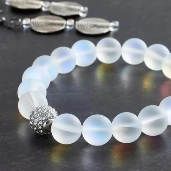 Signature Color Shop White Moonstone Bracelet By Bead Landing&trade; {3}