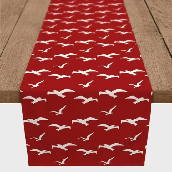 Seagulls Table Runner Red {4}