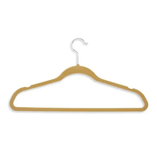 Honey Can Do Tan Flocked Suit Hanger, 50ct. {1}