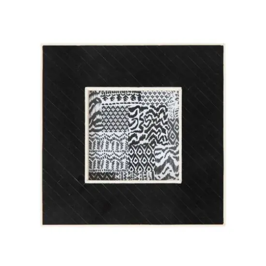 Hello Honey&reg; Black Diagonal Inlay 7" x 7" Photo Frame {1}