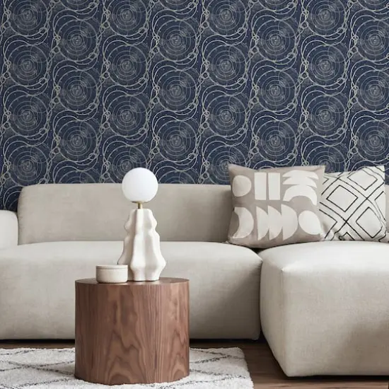 Tommy Bahama&reg; Ropes & Spheres Peel & Stick Wallpaper Indigo {5}