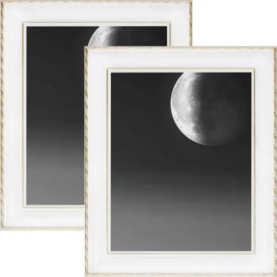 2 Pack Craig Frames Victoria White and Gold Picture Frame {7}