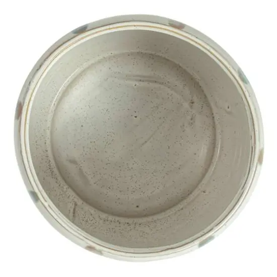 Hello Honey&reg; 7.5" Multicolor Round Grid Pattern Stoneware Planter {6}