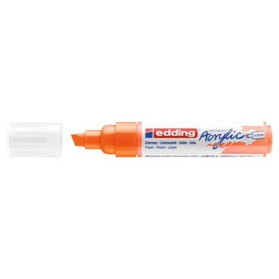 edding&reg; 5000 Broad Acrylic Marker Neon Orange {5}