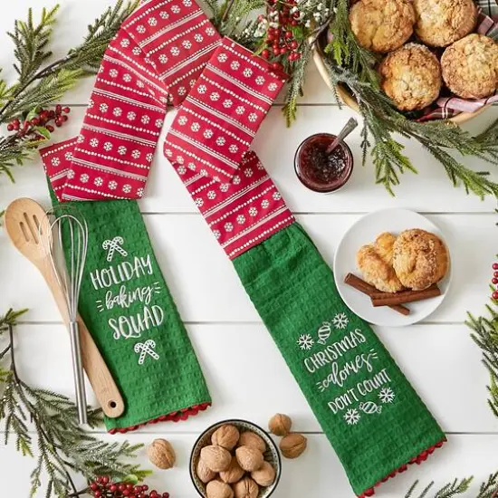 DII&reg; Holiday Baking Kitchen Towel Scarf {5}