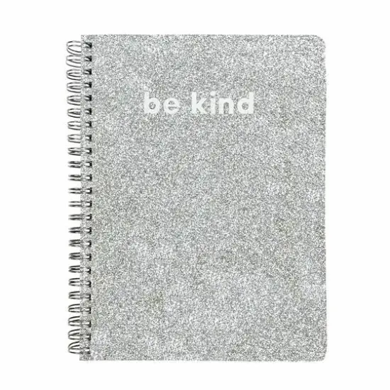 Steel Mill & Co.&reg; Silver Glitter Mini Notebook {1}