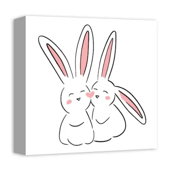 Love Bunnies Canvas Wall Art {3}