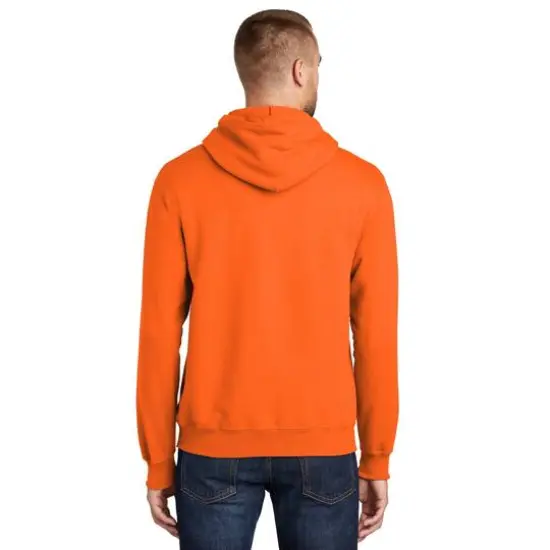 Port & Company&reg; Tall Essential Fleece Pullover Hooded Sweatshirt Safety Orange {6}
