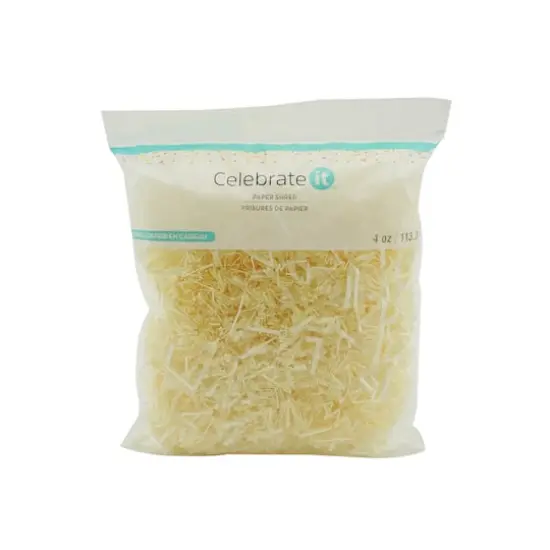 Paper Shred by Celebrate It&trade;, 4oz. Ivory {4}
