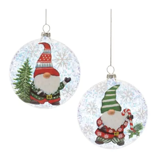 12ct. 4" Gnome Ball Ornaments {1}