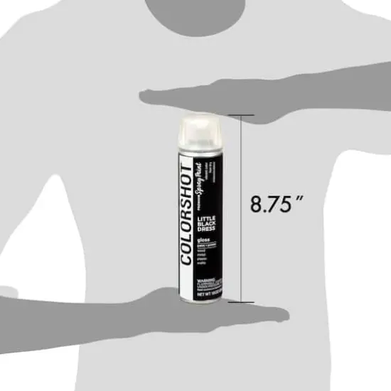 COLORSHOT&reg; Premium Gloss Spray Paint Little Black Dress {7}