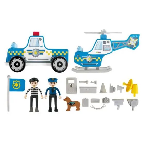 Hape Metro Police Department Lights & Sounds Playset {4}