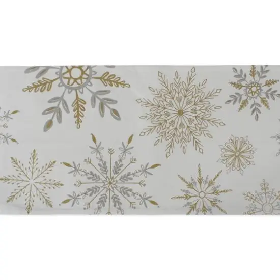 DII&reg; 72'' Snowflake Sparkle Printed Table Runner {5}