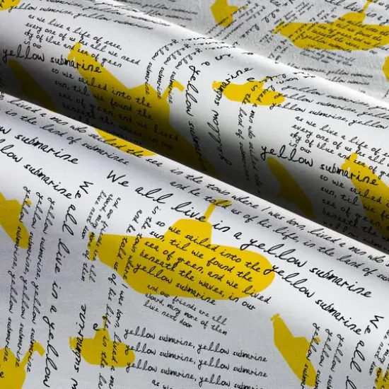Epic Lennon & McCartney Yellow Submarine Cotton Fabric {4}