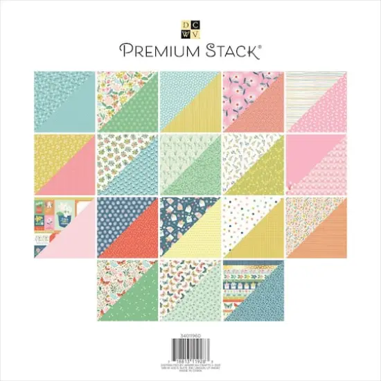 DCWV® Pocket Full of Flowers Cardstock Paper Pad, 12" x 12" {3}