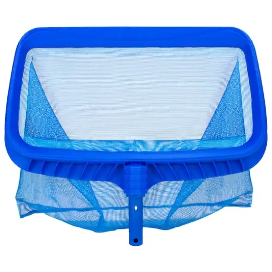 Pool Central 19.75" Blue Deep Bag Swimming Pool Leaf Rake Skimmer Head {1}