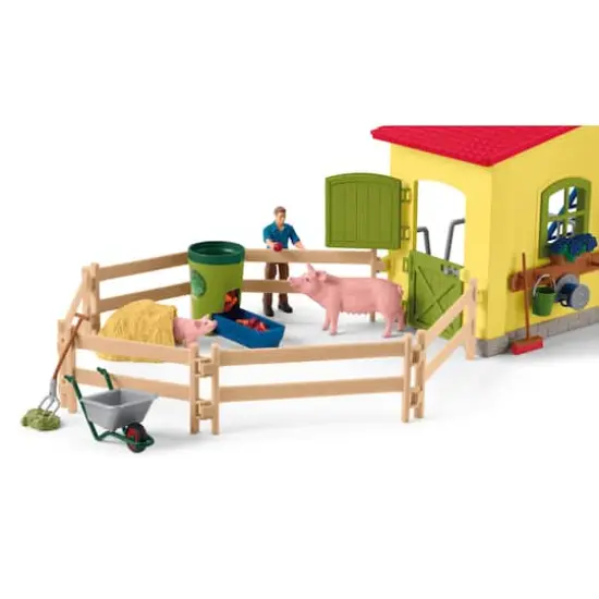Schleich Farm World Yellow Large Farm Playset {6}