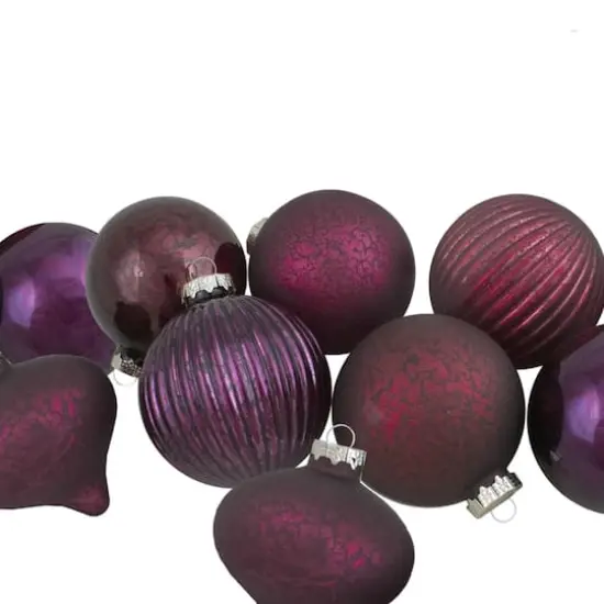 12ct. Jewel Tone Glass Onion & Ball Ornaments {3}