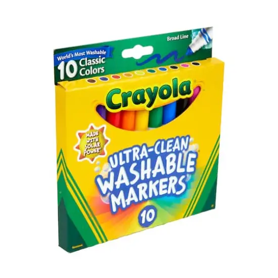 Crayola&reg; Ultra-Clean Broad Line Classic Color Markers, 10 Count {9}