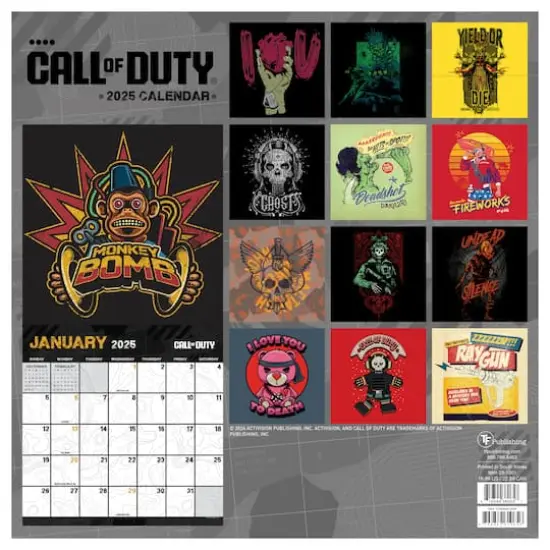TF Publishing 2025 Call of Duty Wall Calendar {3}