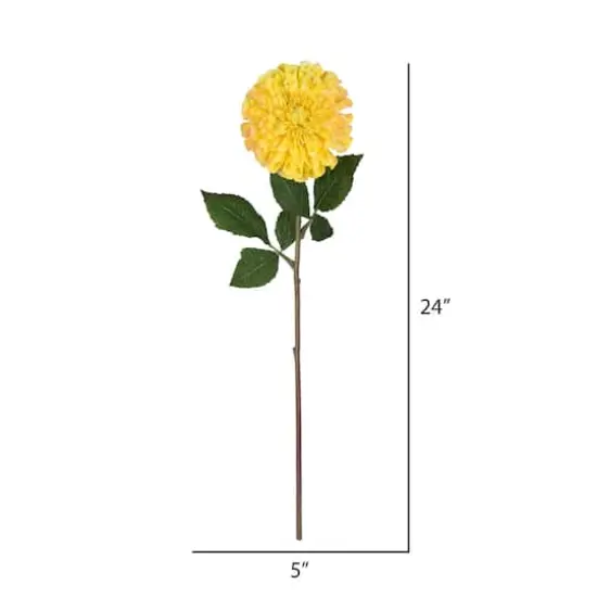 Yellow Zinnia Artificial Stem, 3ct. {4}