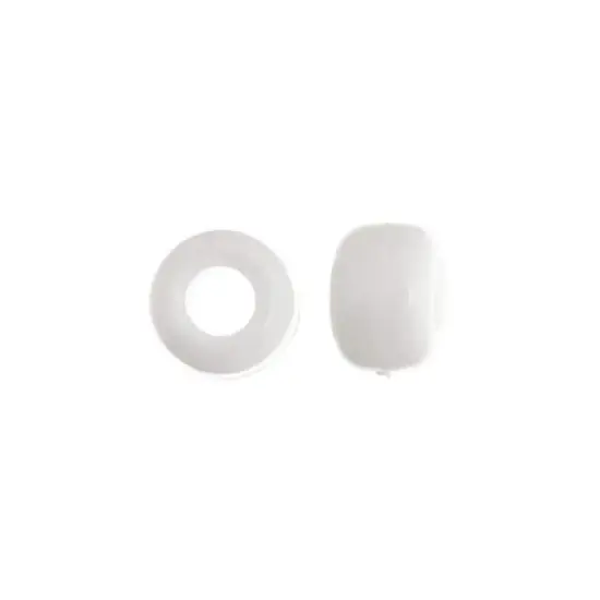 John Bead 9mm Opaque Plastic Pony Beads, 1,000ct. White {4}