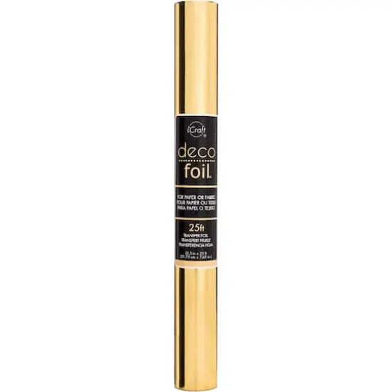 iCraft® Deco Foil™ Transfer Sheet Roll, 12.5" X 25ft. Gold {1}