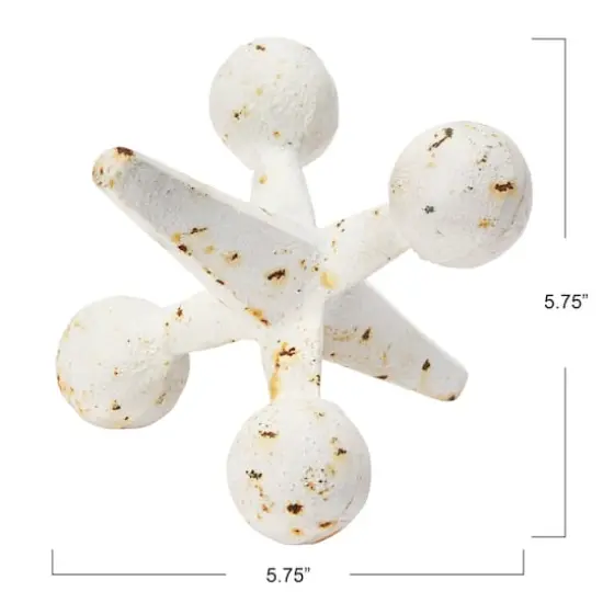 Hello Honey&reg; 6" Cast Iron Jack Accent White {5}