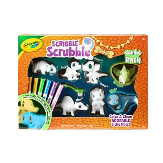 Crayola&reg; Scribble Scrubbie Dinosaur Glow Combo Pack {1}