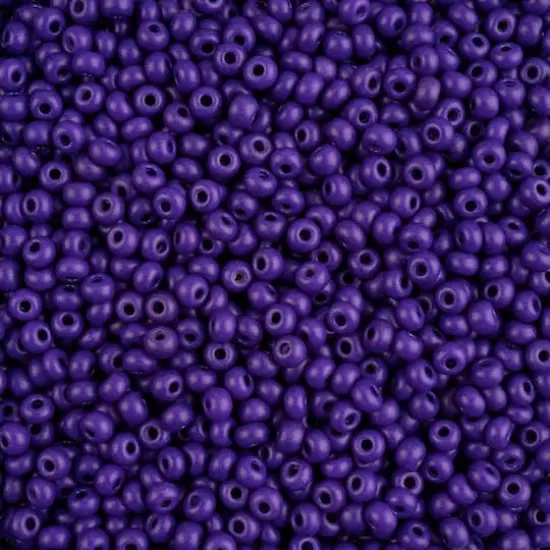 John Bead Terra Intensive 6/0 Czech Glass Seed Beads, 500g Purple Matte {1}
