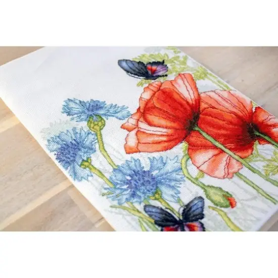 Luca-s Poppies And Butterflies Counted Cross Stitch Kit {5}