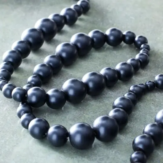 Black Matte Glass Pearl Round Beads by Bead Landing&trade; {3}