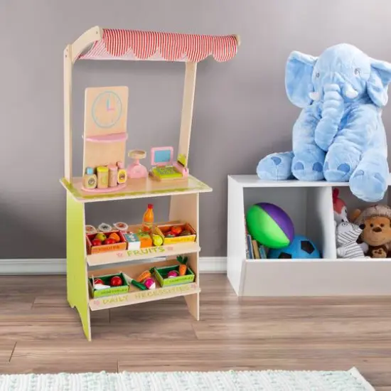 Toy Time Kid's Fresh Market Selling Stand {8}