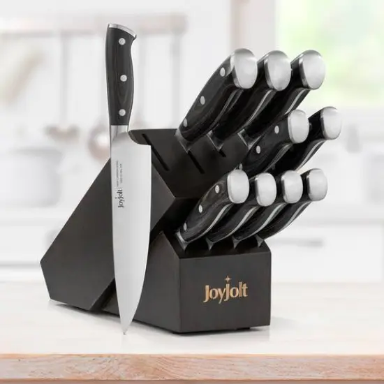 JoyJolt&reg; 11-Piece Assorted High Carbon Knife Block Set {8}
