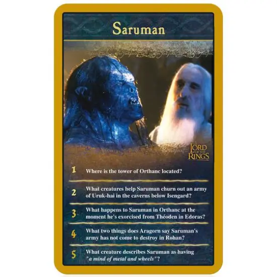 Top Trumps Lord of the Rings Quiz {7}