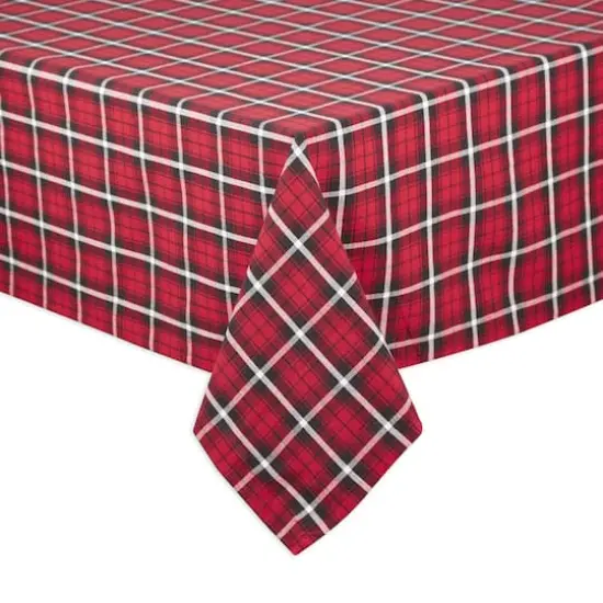 DII&reg; 84" Glad Tidings Plaid Tablecloth {4}