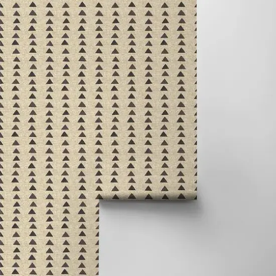 Surface Style Nomadic Triangle Peel & Stick Wallpaper Fossil {9}